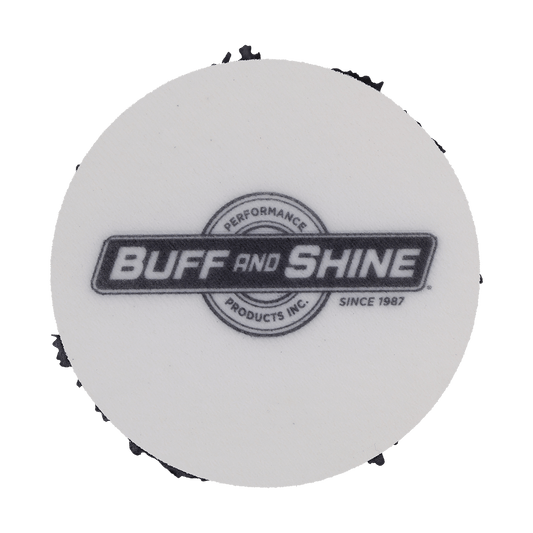 392MFP-BK - 3" URO Fiber® Microfiber Pad (Black Fibers) White Foam Interface - Finishing