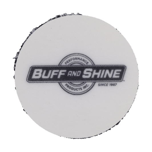 392MFP - 3" URO Fiber® Microfiber Pad (Black/White Fibers) White Foam Interface - Cutting