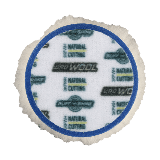 3KFWH - 3" Natural 100% Knitted Wool (Edge Bevel) URO Wool® Pad - Heavy Pile Cutting