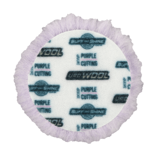 3KWP - 3" Purple 100% Knitted Wool Blend URO Wool® Pad - Cutting