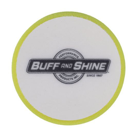 431G - 4" Yellow High Density Standard Foam Pad - Polishing