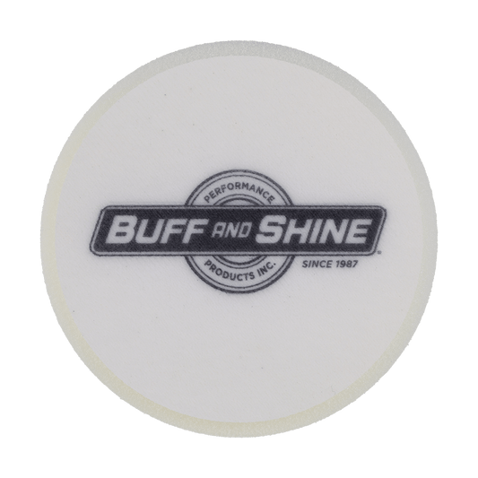 591G - 5" White High Density Standard Foam Pad - Final Finishing