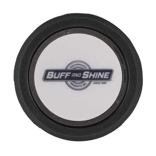 620WR - 6" Black Soft Foam Center Ring Pad (Convoluted Face) - Final Finishing