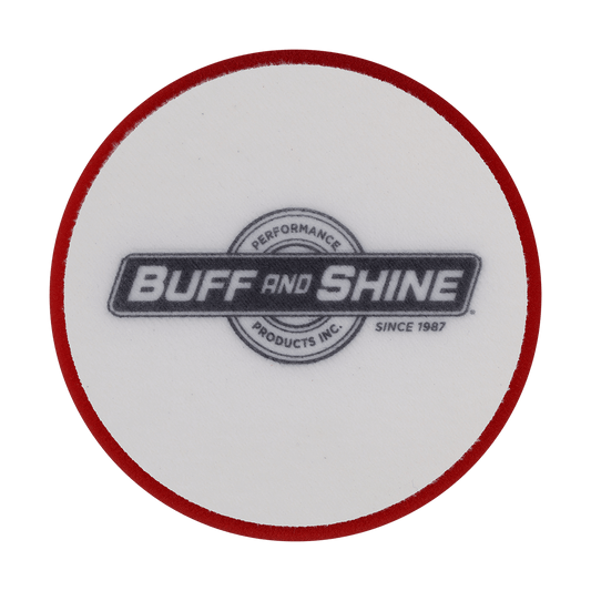 621G - 6" Red Soft Standard Foam Pad - Final Finishing