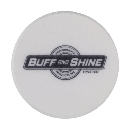 629G - 6" White Soft Standard Foam Pad - Final Finishing