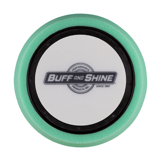 640WR - 6" Green Soft Foam Center Ring Pad (Convoluted Face) - Medium Cut