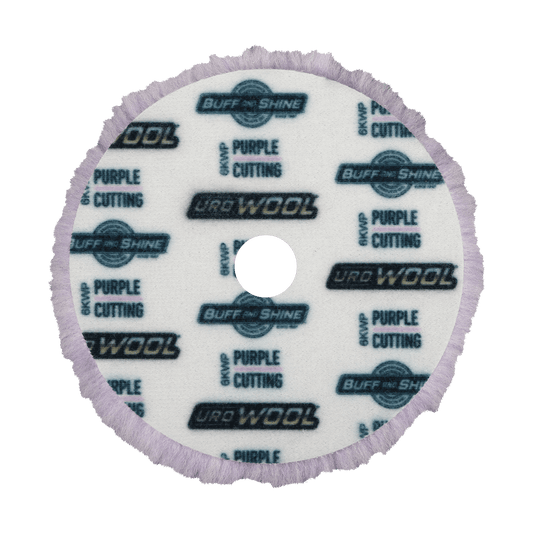 6KWP - 6" Purple 100% Knitted Wool Blend URO Wool® Pad - Cutting