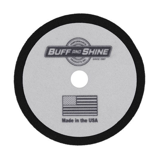 820FBW - 8" Black Soft Convoluted Foam Pad - Final Finishing