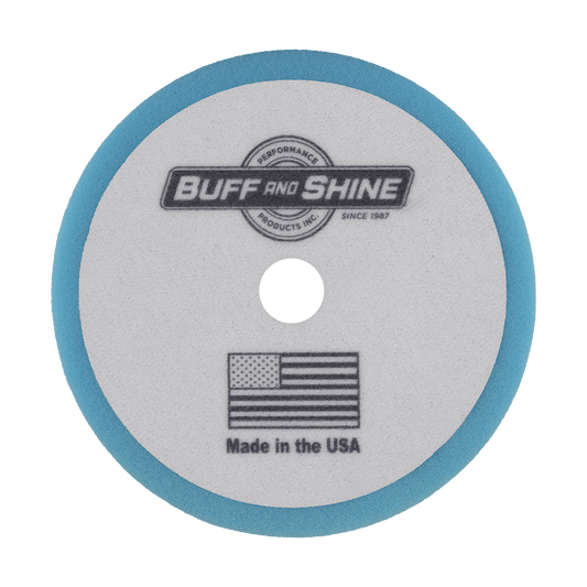 852FBW - 8" Baby Blue Soft Convoluted Foam Pad - Ultimate Finish