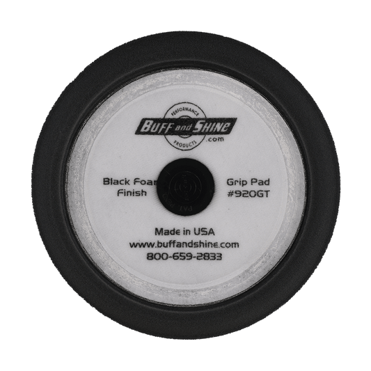 920GT - 9" Black Soft Contour Foam Pad - Final Finishing