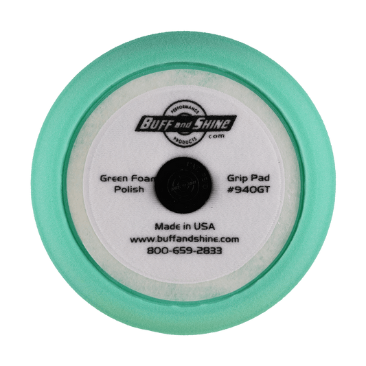 940GT - 9" Green Soft Contour Foam Pad - Medium Cut