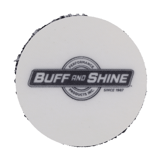 292MFP - 2" URO Fiber® Microfiber Pad (Black/White Fibers) White Foam Interface - Cutting