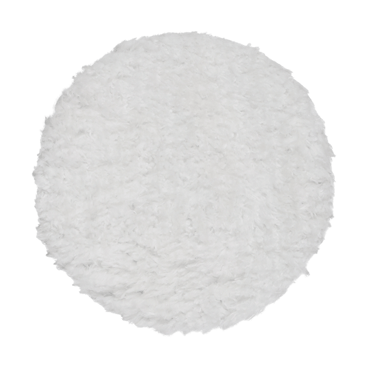 322MFP - 3" URO Fiber® Microfiber Pad (White Fibers) Dark Yellow Foam Interface (Edge Bevel) - Polishing