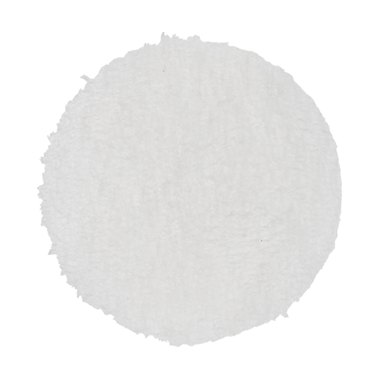 332MFP - 3" URO Fiber® Microfiber Pad (White Fibers) White Foam Interface (Edge Bevel) - Final Finishing