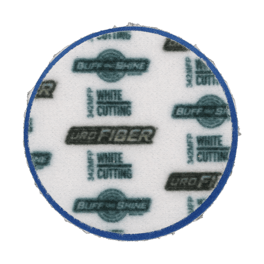 342MFP - 3" URO Fiber® Microfiber Pad (White Fibers) Blueberry Foam Interface (Edge Bevel) - Cutting