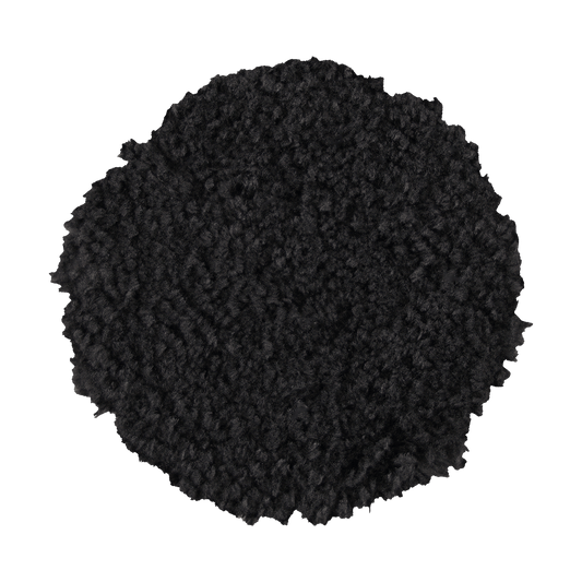392MFP-BK - 3" URO Fiber® Microfiber Pad (Black Fibers) White Foam Interface - Finishing