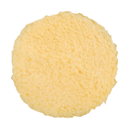 3KFWY - 3" Yellow Knitted Wool (Edge Bevel) URO Wool® Pad - Polishing