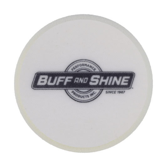 429G - 4" White Soft Standard Foam Pad - Final Finishing