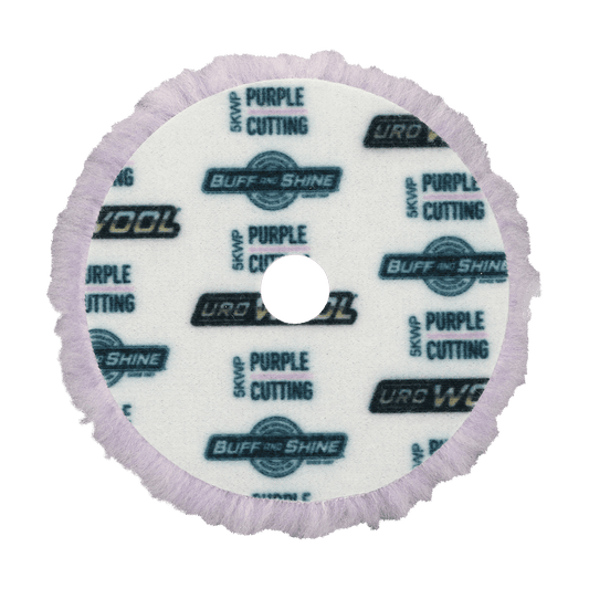 5KWP - 5" Purple 100% Knitted Wool Blend URO Wool® Pad - Cutting
