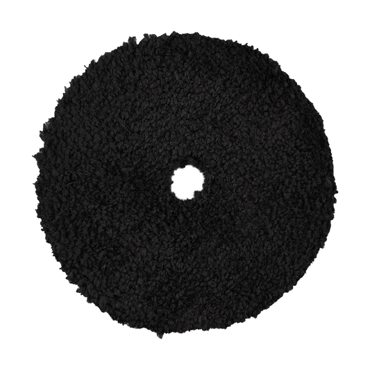 620MFP - 6" Black Standard Microfiber Pad with Black Foam Interface - Finishing