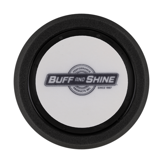 620RH - 6" Black Soft Foam Center Ring Pad (Hex Face) - Final Finishing