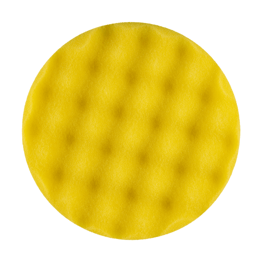630WR - 6" Yellow Soft Foam Center Ring Pad (Convoluted Face) - Cutting