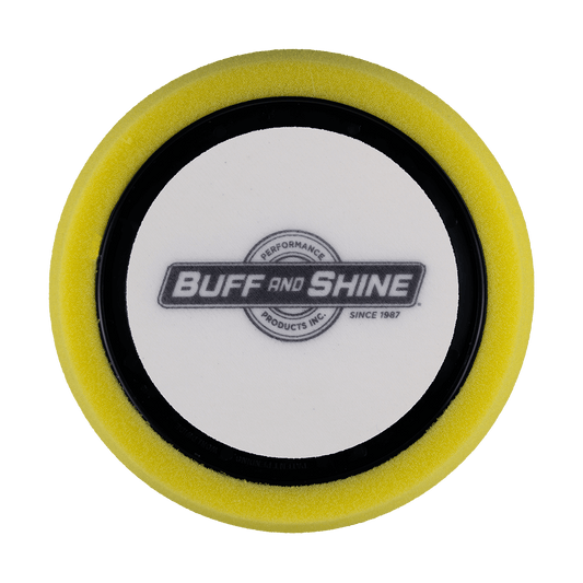 630WR - 6" Yellow Soft Foam Center Ring Pad (Convoluted Face) - Cutting