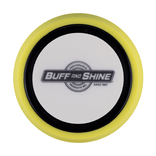 631RH - 6" Yellow High Density Foam Center Ring Pad (Hex Face) - Polishing