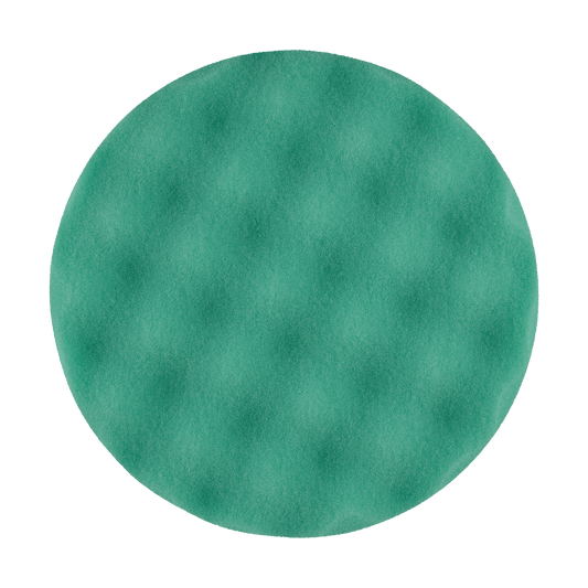 640WR - 6" Green Soft Foam Center Ring Pad (Convoluted Face) - Medium Cut
