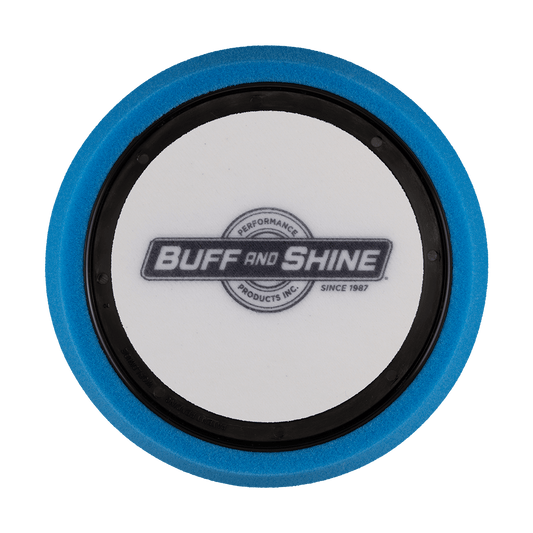 650RH - 6" Blue Soft Foam Center Ring Pad (Hex Face) - Polishing