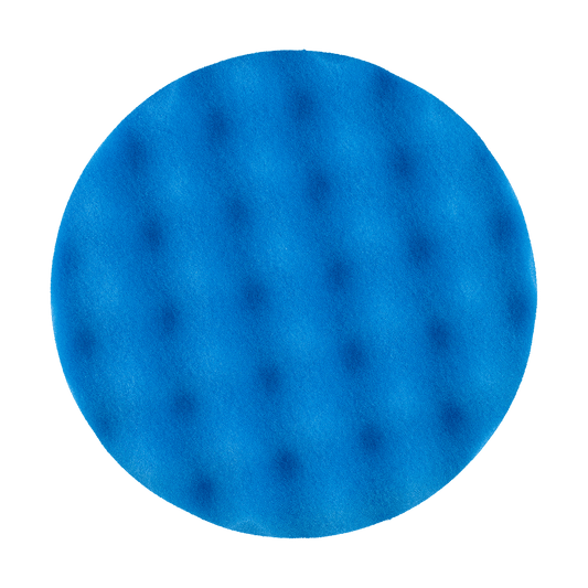 650WR - 6" Blue Soft Foam Center Ring Pad (Convoluted Face) - Polishing
