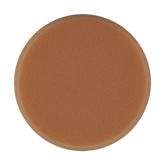 6515HOG - 6" Orange High Density Standard Foam Pad - Heavy Polishing