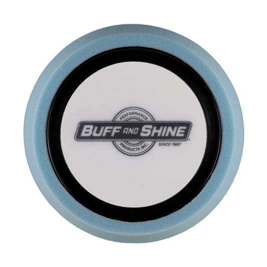 652WR - 6" Baby Blue Soft Foam Center Ring Pad (Convoluted Face) - Ultimate Finish