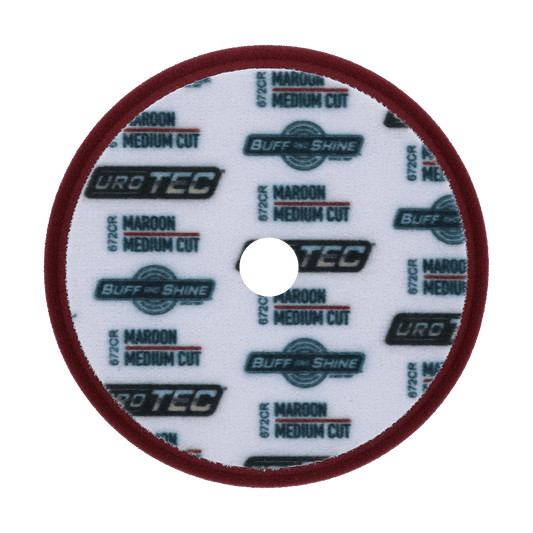 672CR - 6" Maroon URO TEC® Foam Pad - Medium Cut