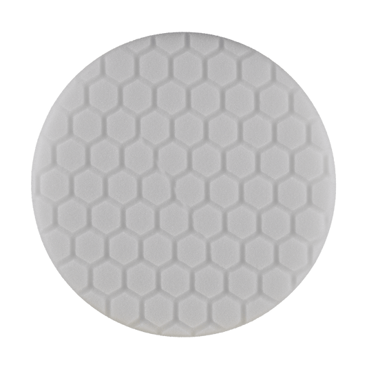 691RH - 6" White High Density Foam Center Ring Pad (Hex Face) - Polishing