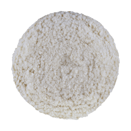 7502GT - 7.5" 100% Natural Wool (4 Ply Twist) Grip Wool Pad with Center Tee - Cutting