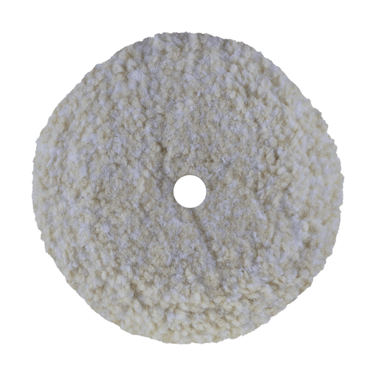 7503MP - 7.5" Blend & 100% Natural Wool (4 Ply Twist) Bolt-On Wool Pad - Heavy Cutting