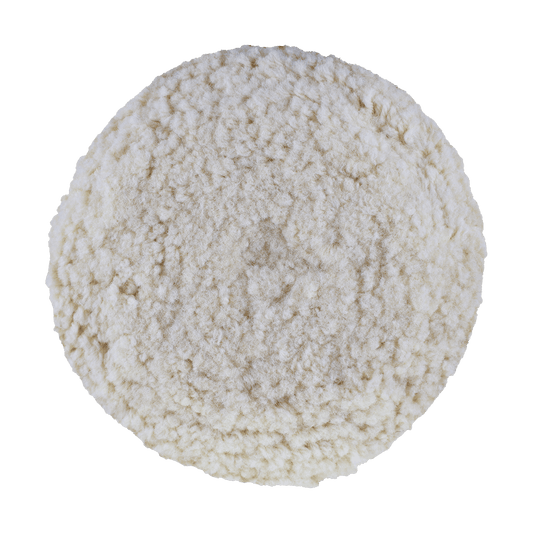 7504GT - 7.5" 100% Natural Wool (4 Ply Twist) Grip Wool Pad with Center Tee - Cutting