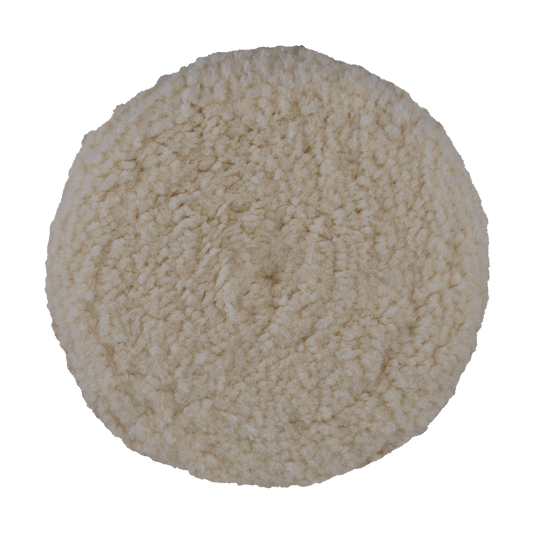 802N - 8" 100% Natural Wool (4 Ply Twist) Double Sided Wool Pad - Cutting