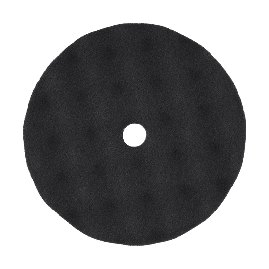 820FBW - 8" Black Soft Convoluted Foam Pad - Final Finishing