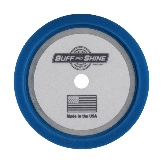 850WG - 8" Blue Soft Convoluted Foam Pad - Polishing