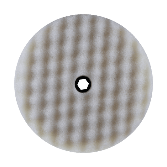 899SP - 8" White Coarse Foam Double Sided Snap Pad - Cutting