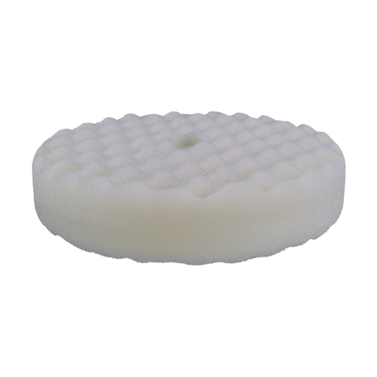 899SP - 8" White Coarse Foam Double Sided Snap Pad - Cutting