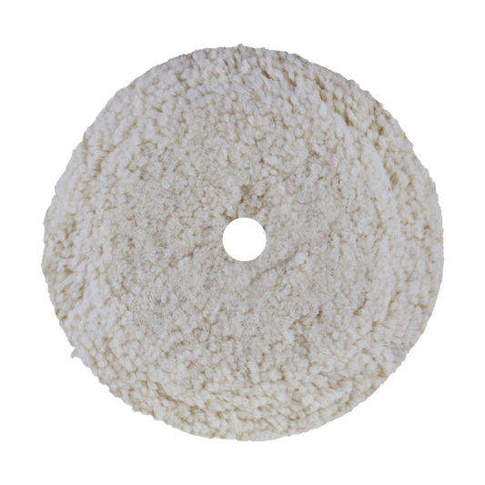 9003N - 9" 100% Natural Wool (4 Ply Twist) Bolt-On Wool Pad - Cutting