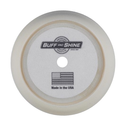 929G - 9" White Soft Contour Foam Pad - Final Finishing