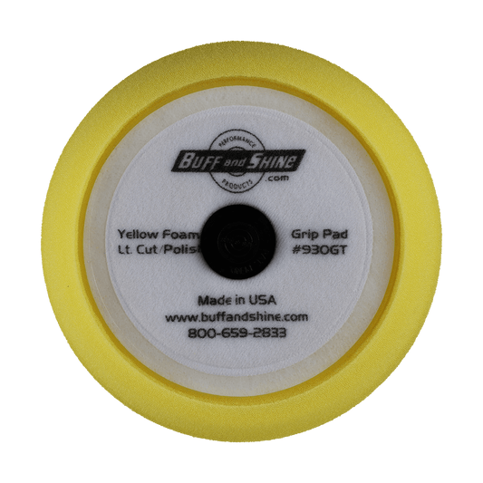 930GT - 9" Yellow Soft Contour Foam Pad - Cutting