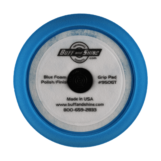 950GT - 9" Blue Soft Contour Foam Pad - Polishing