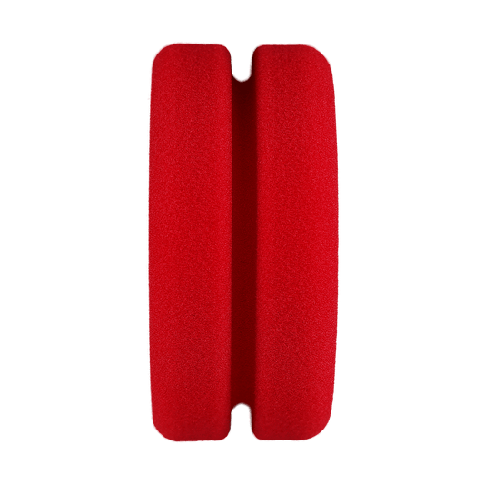 B-RFA515 - Red Foam Applicator with Tapered Edge (Bulk) - 5" x 1.5"