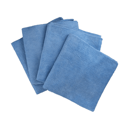 MF1B - Blue Microfiber Detail Towel - Edgeless - 16" x 16"