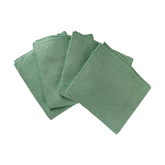MF1G - Green Microfiber Detail Towel - Edgeless - 16" x 16"
